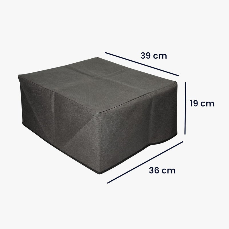 kwmobile Dust Cover Compatible with Epson Eco Tank ET-2826/2800 - Printer Case - Fabric Protector Cover - Dark Grey - Image 4